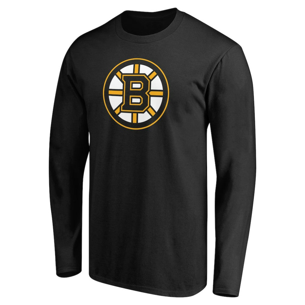 NHL Black Boston Bruins Primary Logo Long Sleeve T-Shirt
