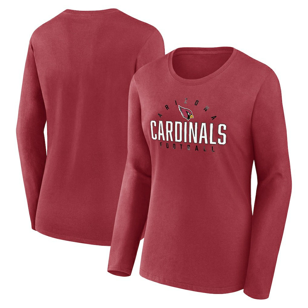 Women's Plus Size Foiled Play Long Sleeve T-Shirt - Arizona Cardinals