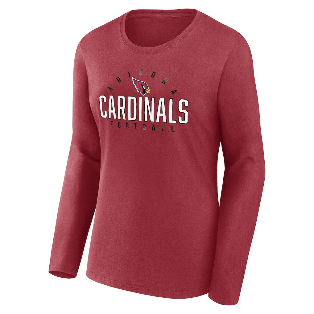 Women's Plus Size Foiled Play Long Sleeve T-Shirt - Arizona Cardinals