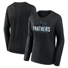 Women's Plus Size Foiled Play Long Sleeve T-Shirt - Carolina Panthers
