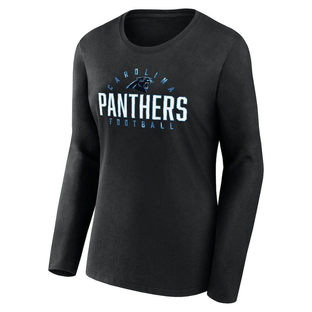 Women's Plus Size Foiled Play Long Sleeve T-Shirt - Carolina Panthers
