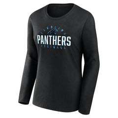 Women's Plus Size Foiled Play Long Sleeve T-Shirt - Carolina Panthers