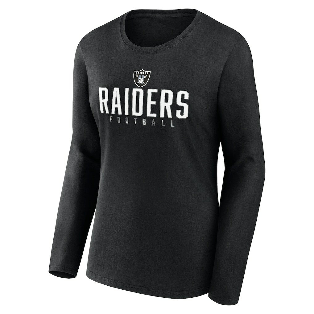 Women's Plus Size Foiled Play Long Sleeve T-Shirt - Las Vegas Raiders