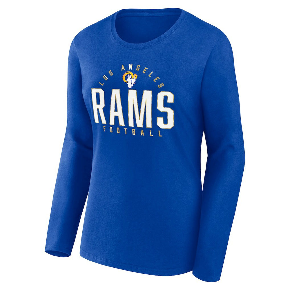 Women's Plus Size Foiled Play Long Sleeve T-Shirt - Los Angeles Rams