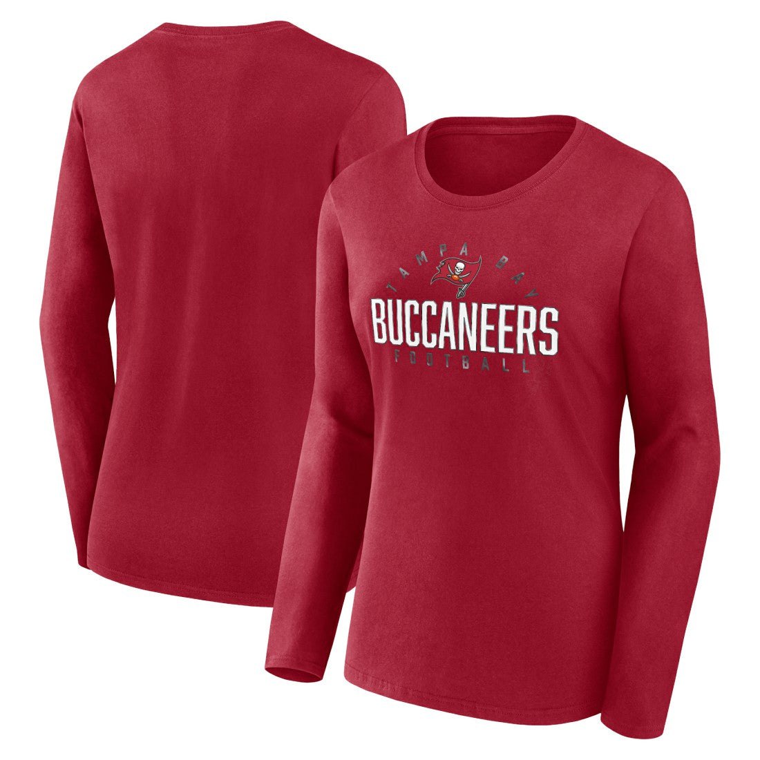 Women's Plus Size Foiled Play Long Sleeve T-Shirt - Tampa Bay Buccaneers