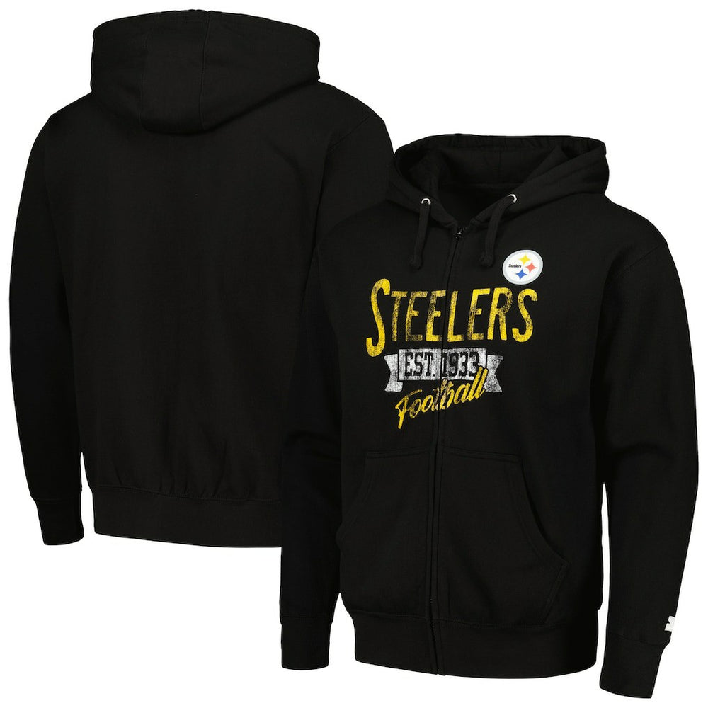 Starter Domestic Post Season Full-Zip Hoodie - Pittsburgh Steelers