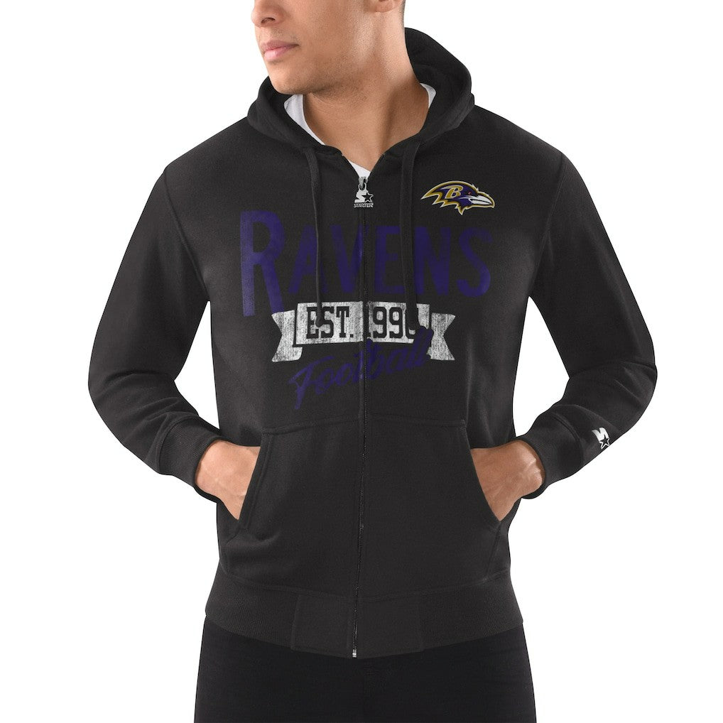 Starter Domestic Post Season Full-Zip Hoodie - Baltimore Ravens
