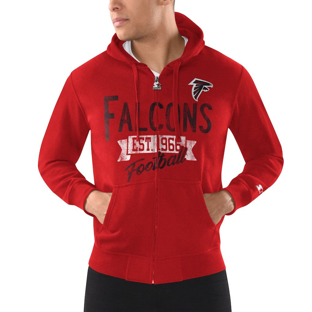 Starter Domestic Post Season Full-Zip Hoodie - Atlanta Falcons