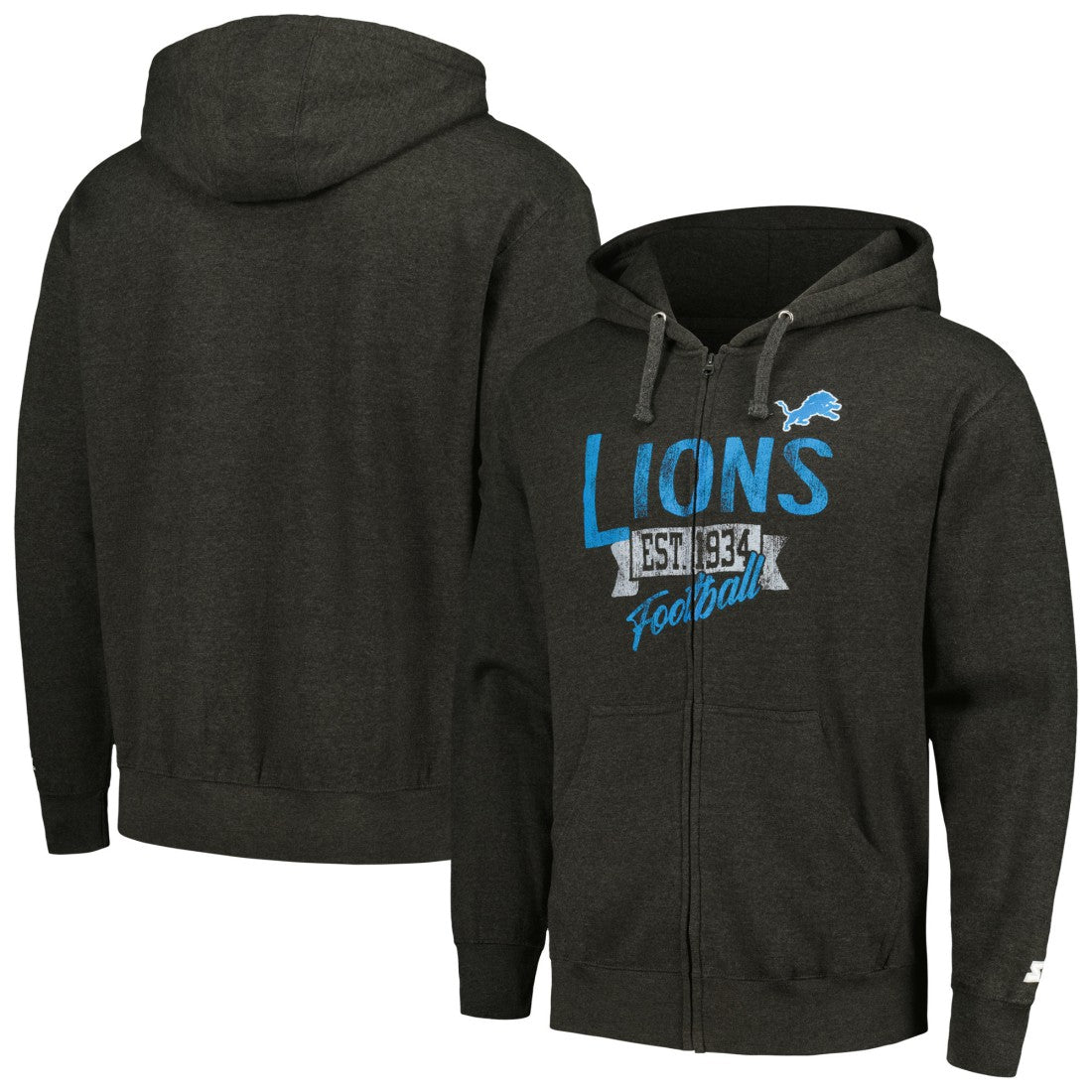 Starter Domestic Post Season Full-Zip Hoodie - Detroit Lions
