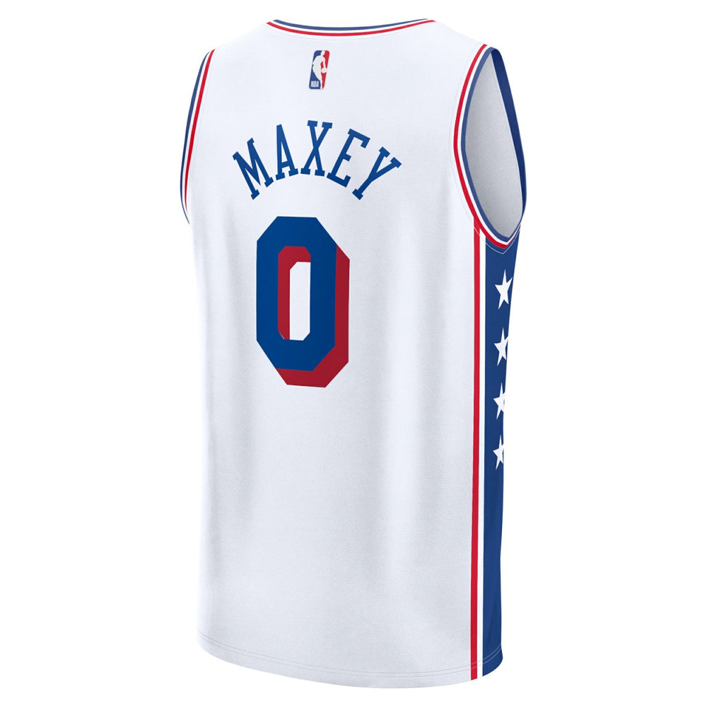 NBA Tyrese Maxey Philadelphia 76ers Fast Break Replica Player Jersey