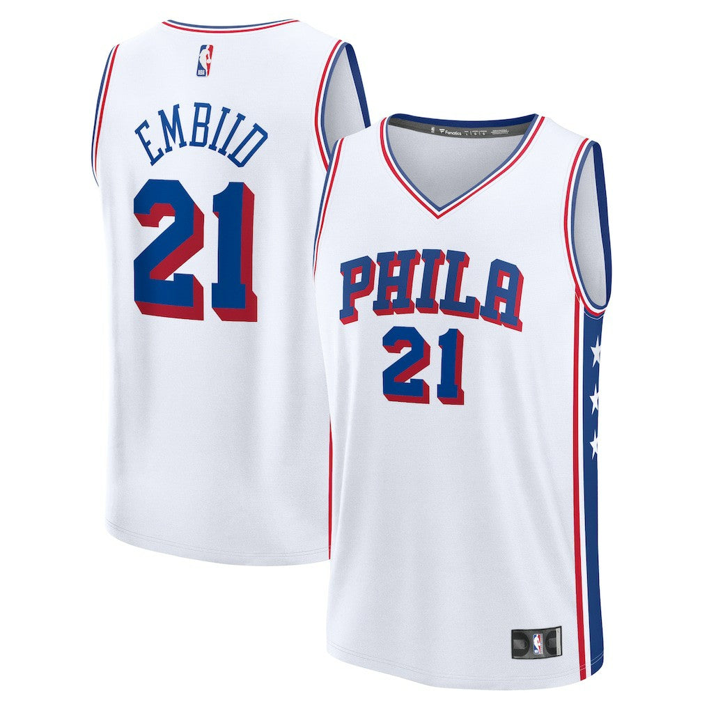 NBA Joel Embiid Philadelphia 76ers Fast Break Replica Player Jersey