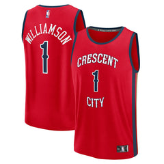 NBA Zion Williamson New Orleans Pelicans Fast Break Replica Player Jersey