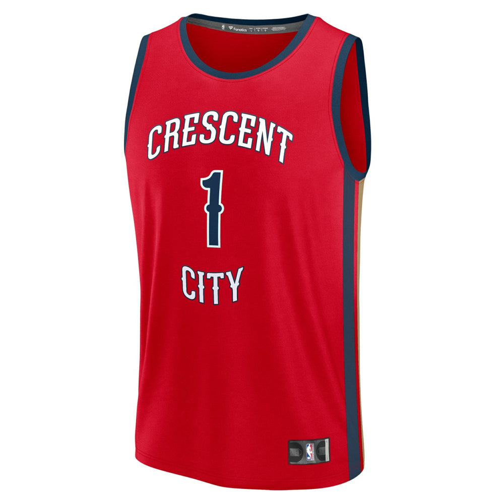 NBA Zion Williamson New Orleans Pelicans Fast Break Replica Player Jersey