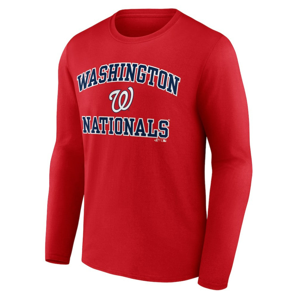 MLB Washington Nationals Logo Athletic Heart & Soul Long Sleeve T-Shirt