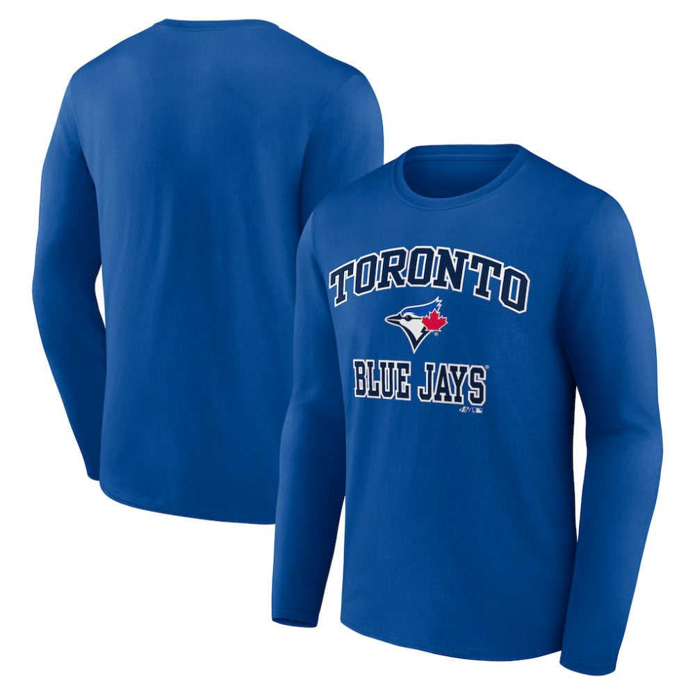 MLB Toronto Blue Jays Logo Athletic Heart & Soul Long Sleeve T-Shirt
