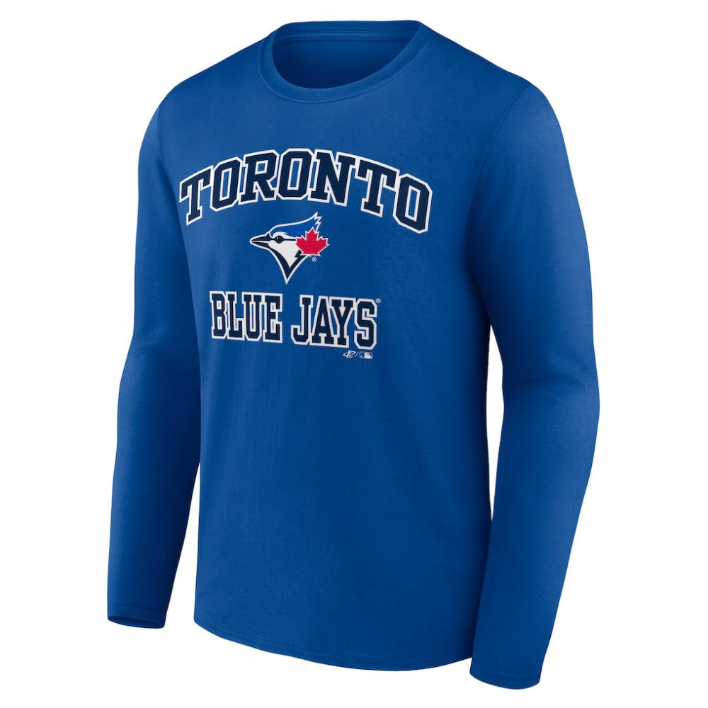 MLB Toronto Blue Jays Logo Athletic Heart & Soul Long Sleeve T-Shirt