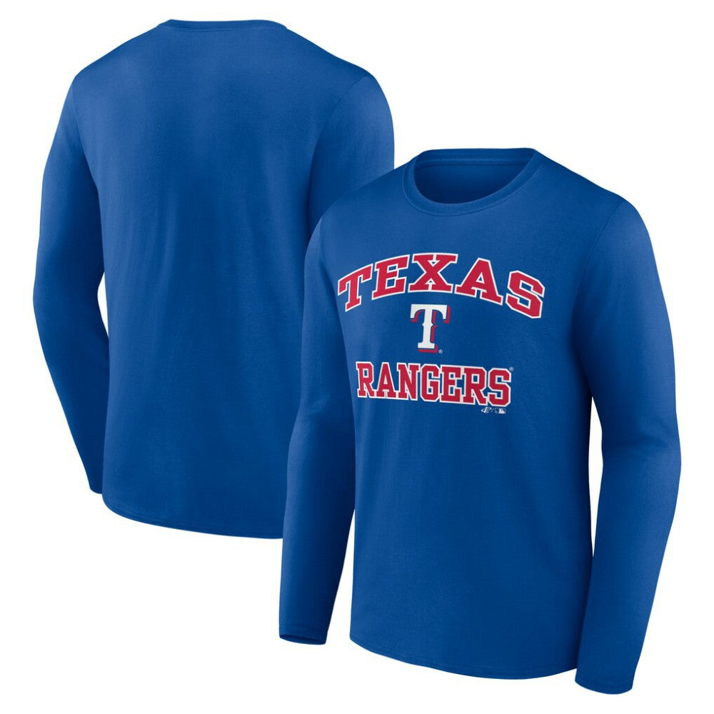 MLB Texas Rangers Logo Athletic Heart & Soul Long Sleeve T-Shirt