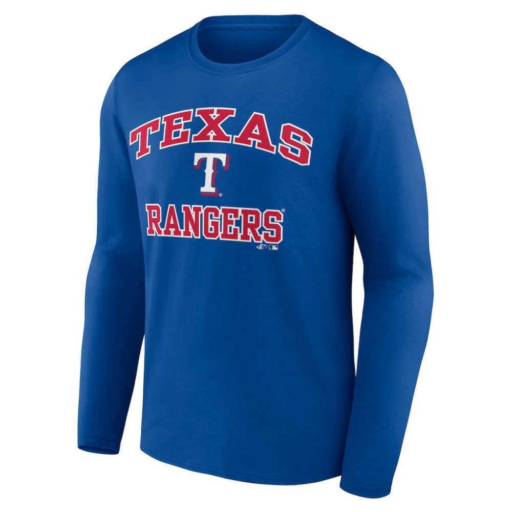 MLB Texas Rangers Logo Athletic Heart & Soul Long Sleeve T-Shirt