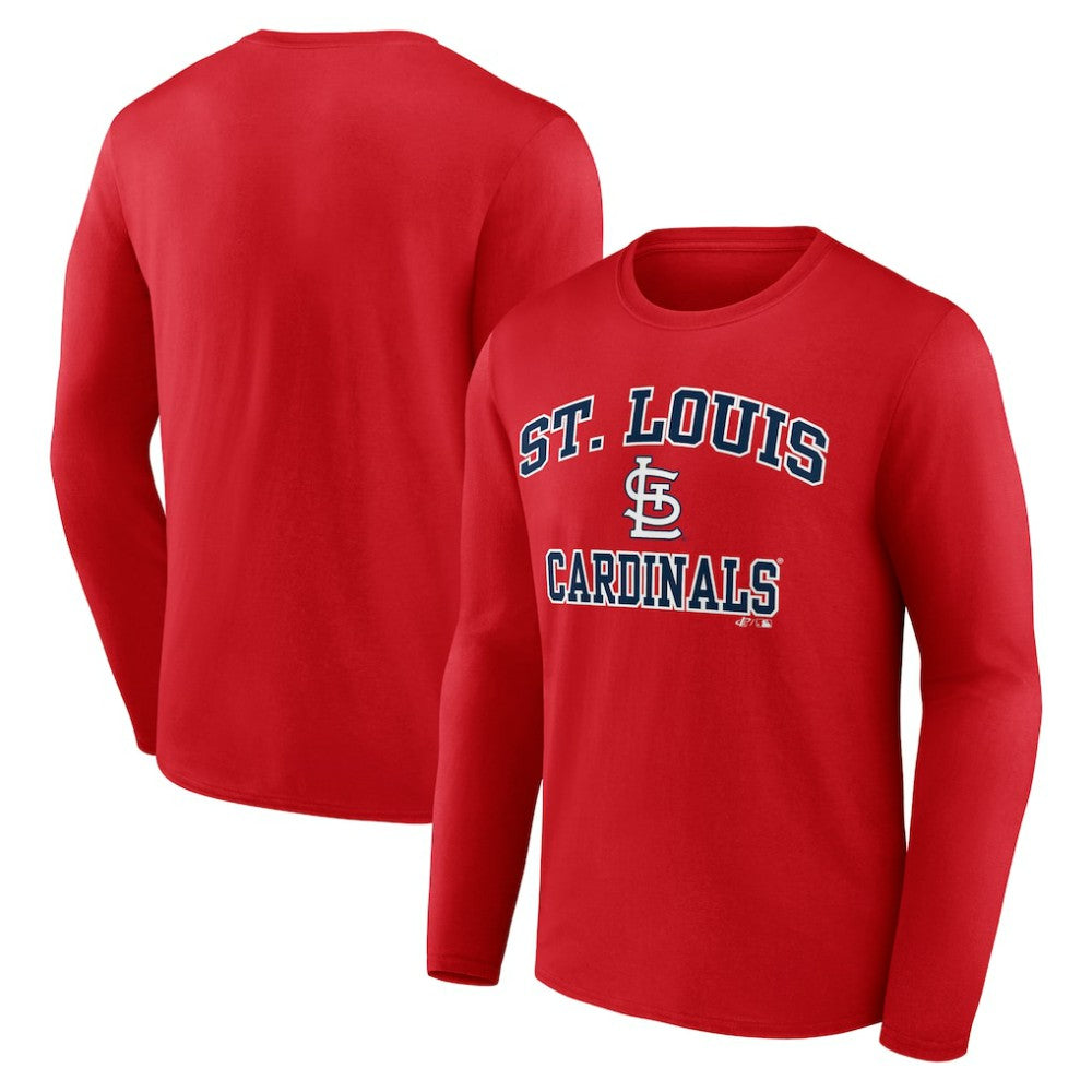 MLB St. Louis Cardinals Logo Athletic Heart & Soul Long Sleeve T-Shirt