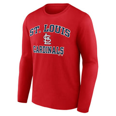 MLB St. Louis Cardinals Logo Athletic Heart & Soul Long Sleeve T-Shirt