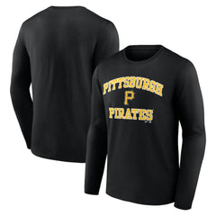 MLB Pittsburgh Pirates Logo Athletic Heart & Soul Long Sleeve T-Shirt