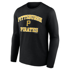 MLB Pittsburgh Pirates Logo Athletic Heart & Soul Long Sleeve T-Shirt