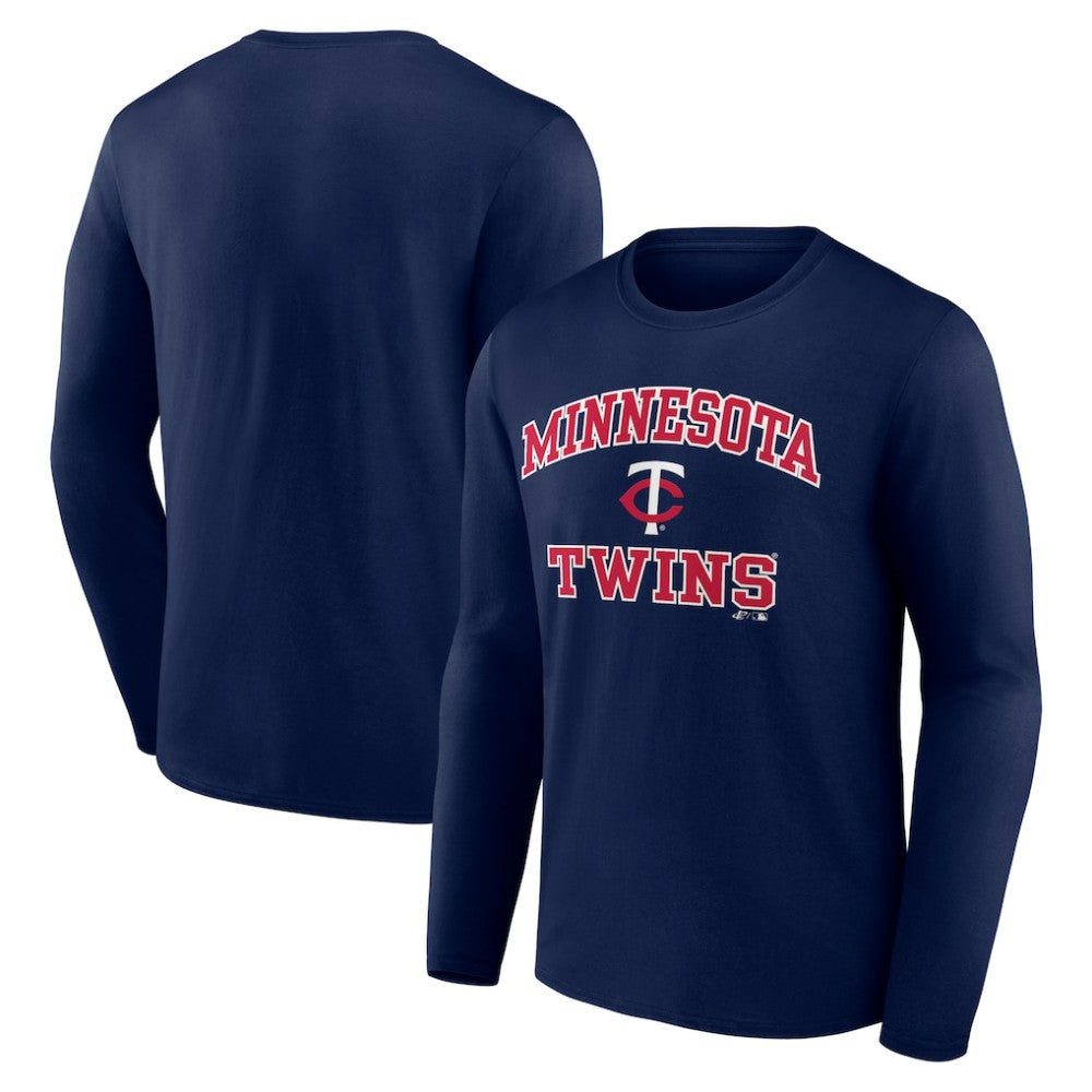 MLB Minnesota Twins Logo Athletic Heart & Soul Long Sleeve T-Shirt