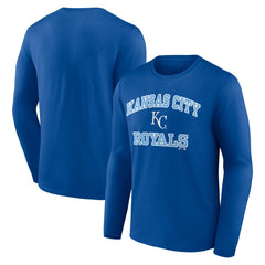 MLB Kansas City Royals Logo Athletic Heart & Soul Long Sleeve T-Shirt
