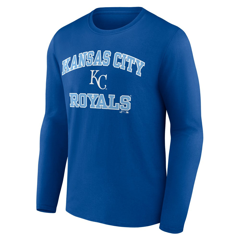 MLB Kansas City Royals Logo Athletic Heart & Soul Long Sleeve T-Shirt