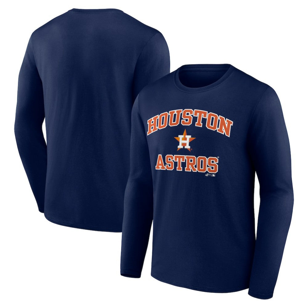 MLB Houston Astros Logo Athletic Heart & Soul Long Sleeve T-Shirt