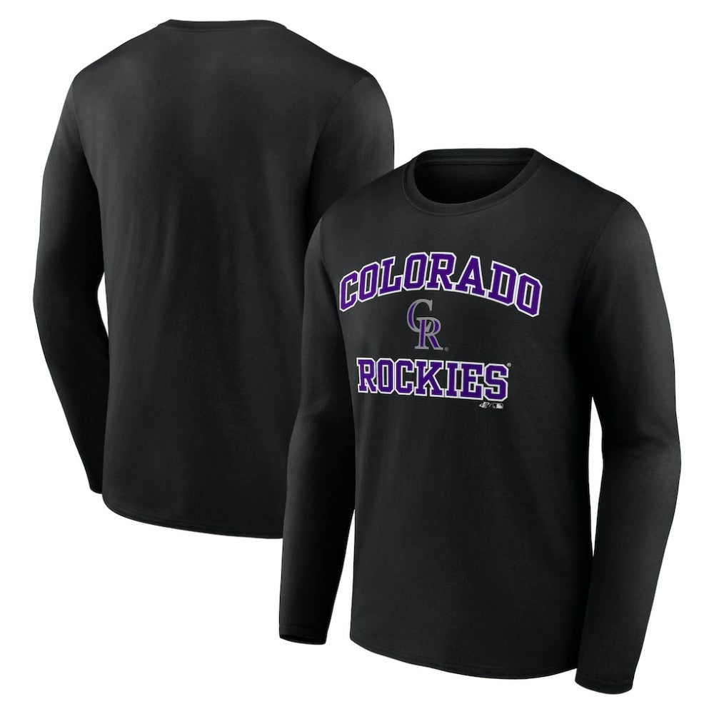 MLB Colorado Rockies Logo Athletic Heart & Soul Long Sleeve T-Shirt
