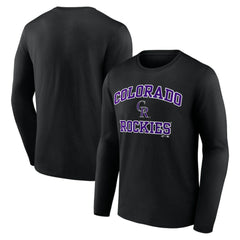 MLB Colorado Rockies Logo Athletic Heart & Soul Long Sleeve T-Shirt