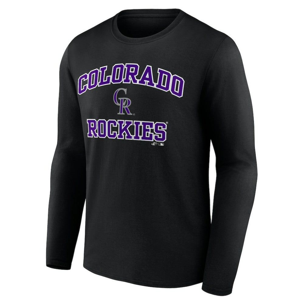 MLB Colorado Rockies Logo Athletic Heart & Soul Long Sleeve T-Shirt