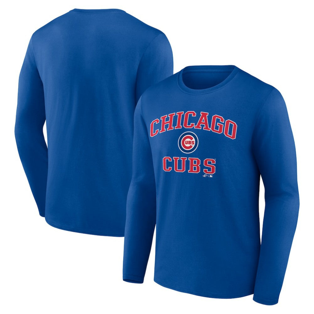 MLB Chicago Cubs Logo Athletic Heart & Soul Long Sleeve T-Shirt