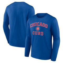 MLB Chicago Cubs Logo Athletic Heart & Soul Long Sleeve T-Shirt
