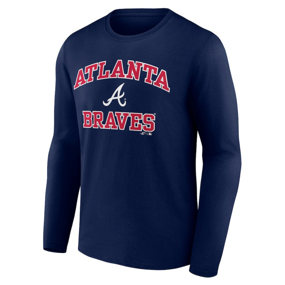 MLB Atlanta Braves Logo Athletic Heart & Soul Long Sleeve T-Shirt