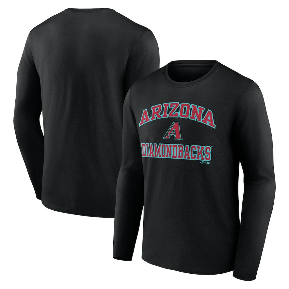 MLB Arizona Diamondbacks Logo Athletic Heart & Soul Long Sleeve T-Shirt
