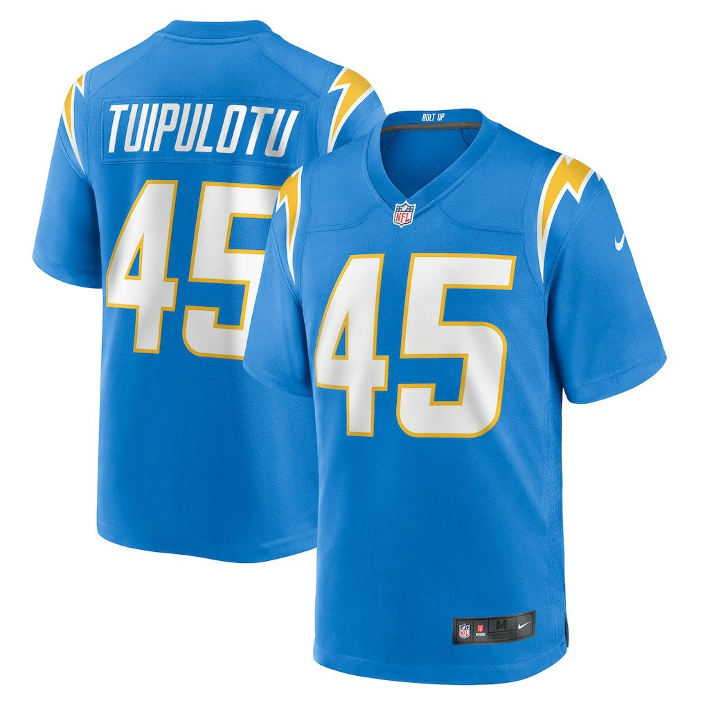 Tuli Tuipulotu  Team Game Jersey - Los Angeles Chargers