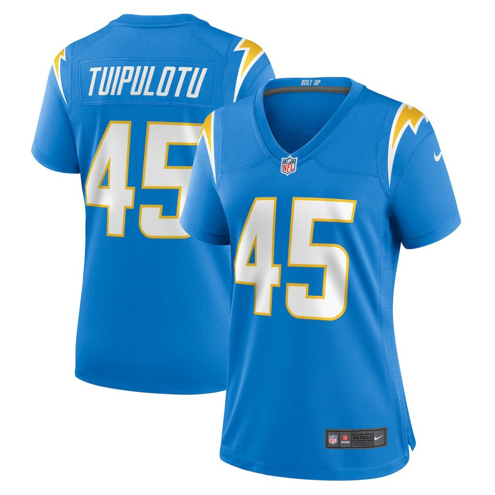Tuli Tuipulotu  Women's Team Game Jersey - Los Angeles Chargers