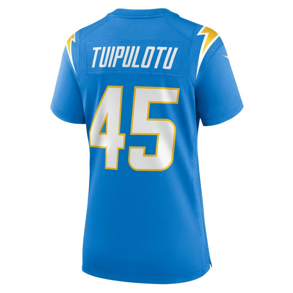 Tuli Tuipulotu  Women's Team Game Jersey - Los Angeles Chargers