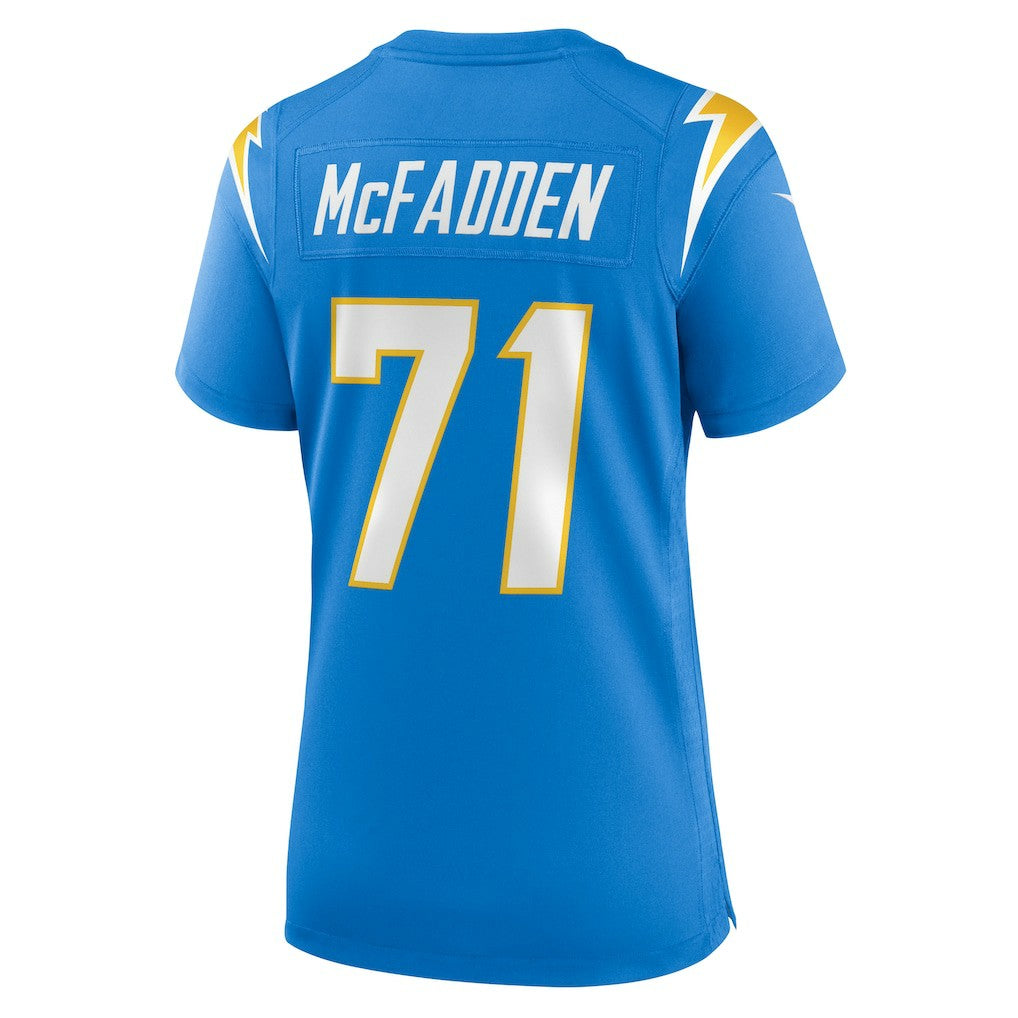 Jordan McFadden  Women's Team Game Jersey - Los Angeles Chargers