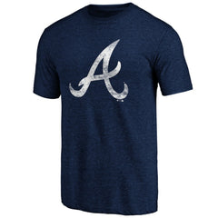 MLB Atlanta Braves Official Logo Tri-Blend T-Shirt