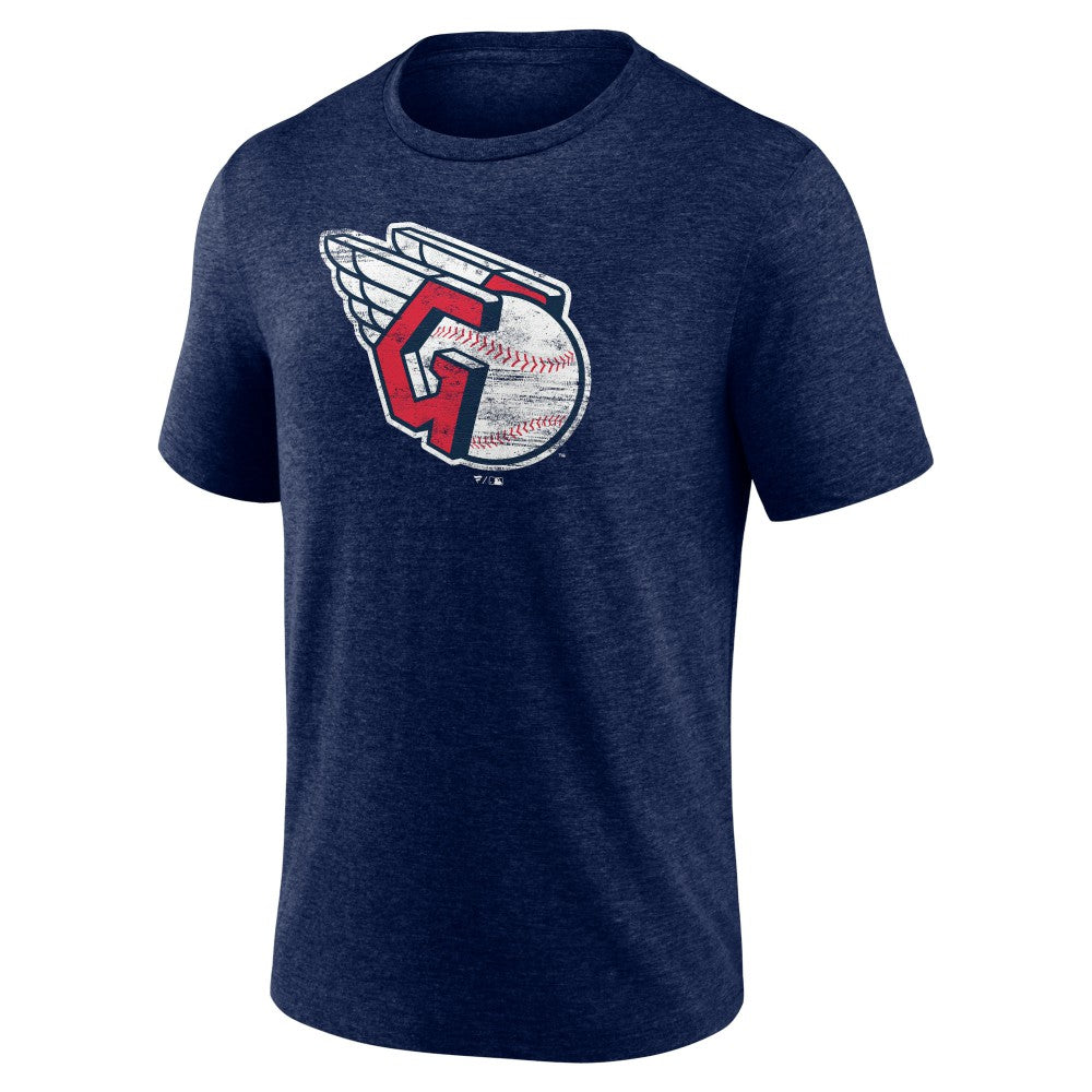 MLB Cleveland Guardians Official Logo Tri-Blend T-Shirt