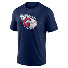 MLB Cleveland Guardians Official Logo Tri-Blend T-Shirt