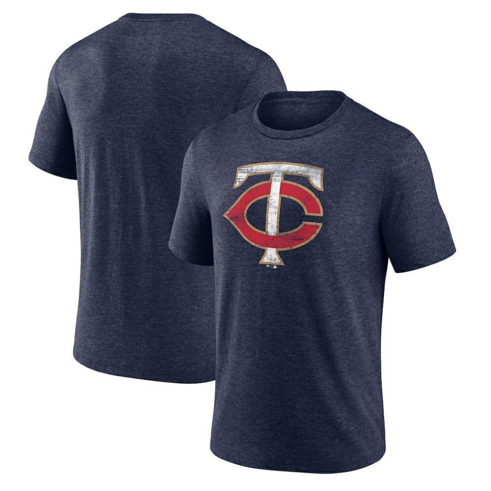 MLB Minnesota Twins Official Logo Tri-Blend T-Shirt