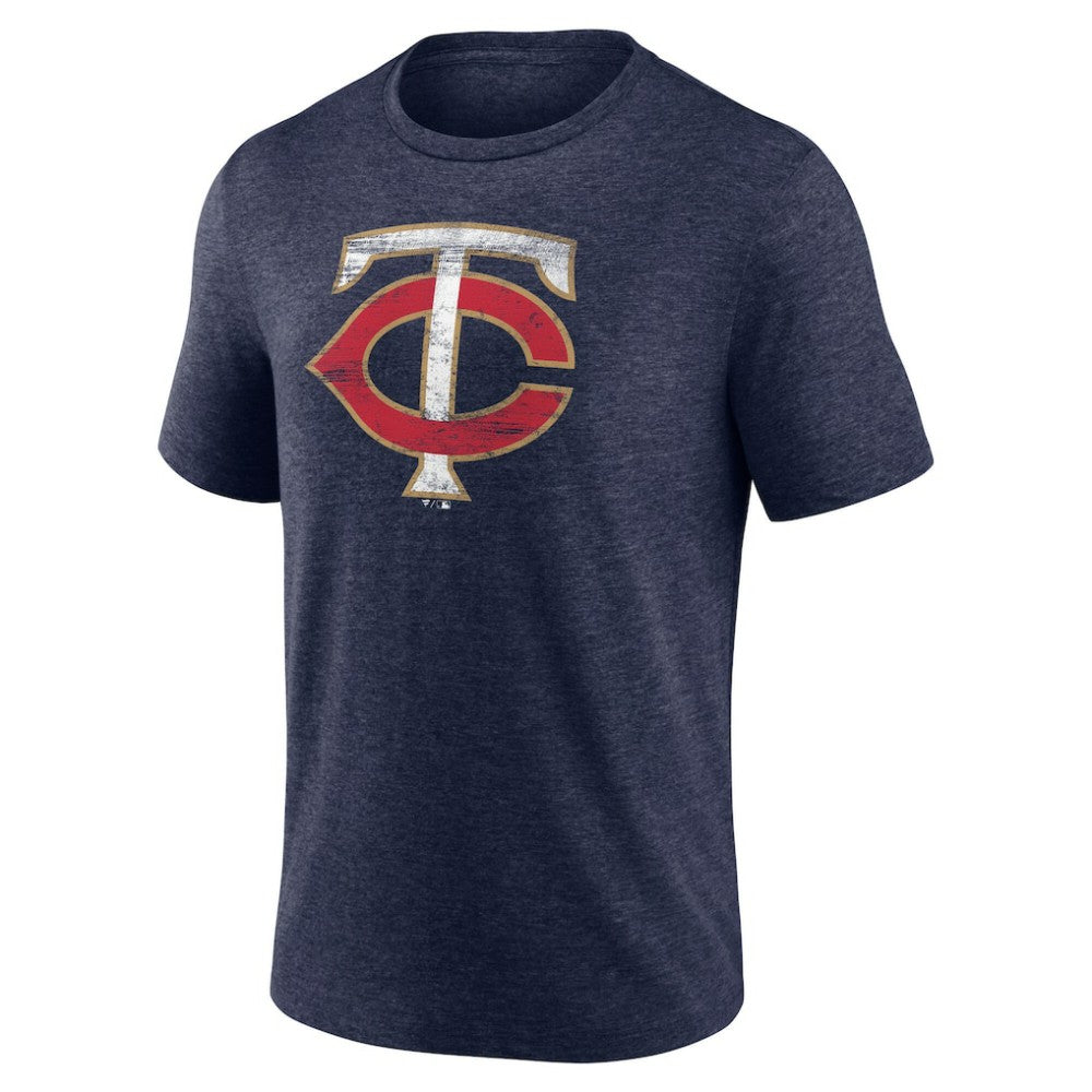 MLB Minnesota Twins Official Logo Tri-Blend T-Shirt