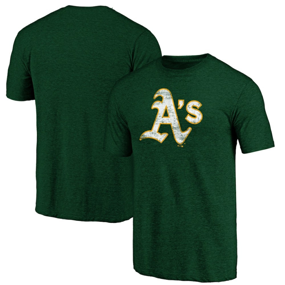 MLB Athletics Official Logo Tri-Blend T-Shirt