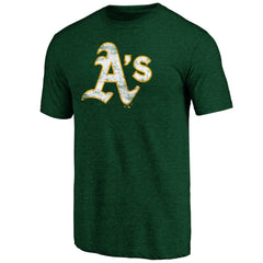 MLB Athletics Official Logo Tri-Blend T-Shirt