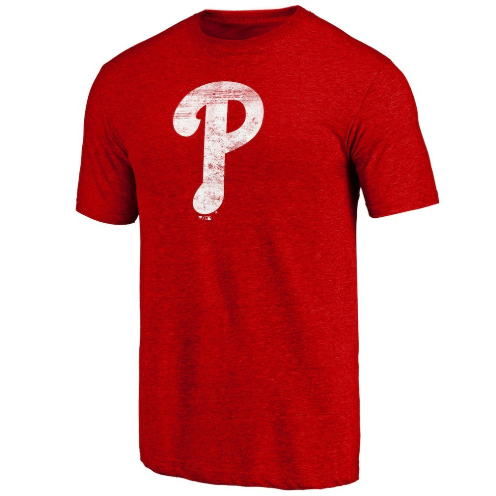 MLB Philadelphia Phillies Official Logo Tri-Blend T-Shirt