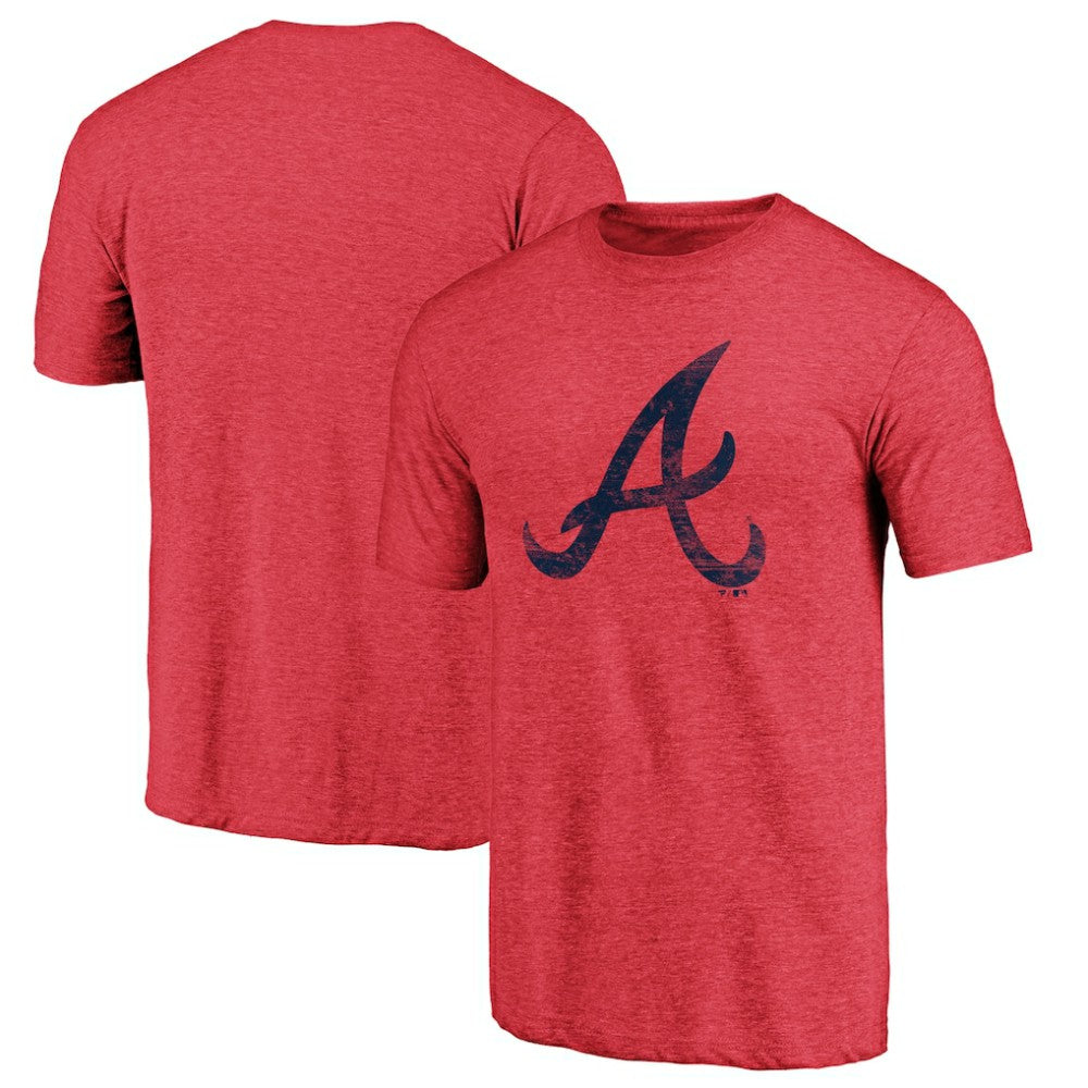 MLB Atlanta Braves Official Logo Tri-Blend T-Shirt